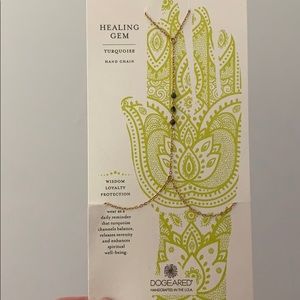 Dogeared healing gem turquoise hand chain